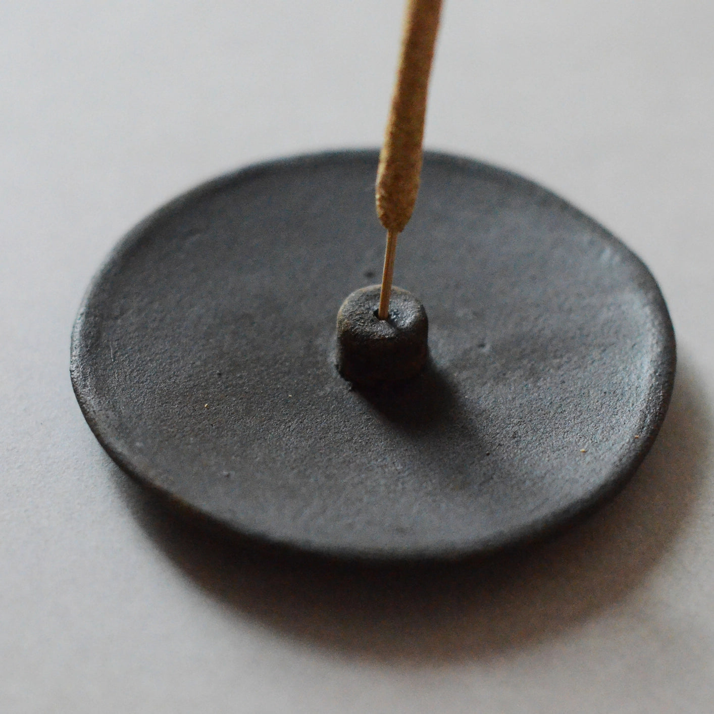 Black Clay Incense Holder