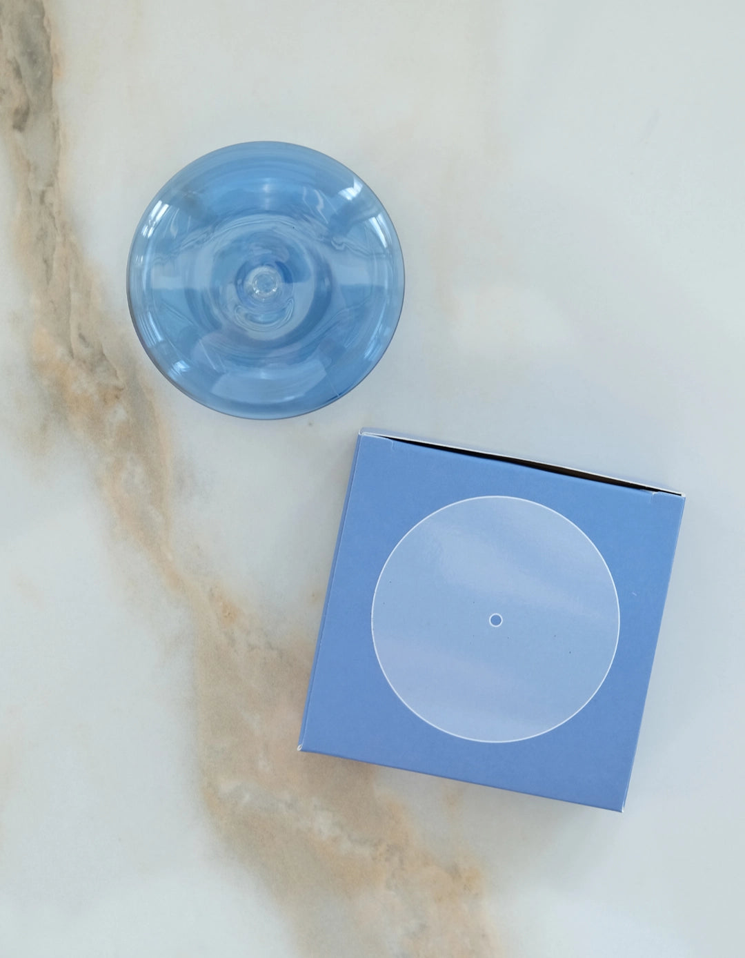 Glass Bubble Incense Holder - Blue