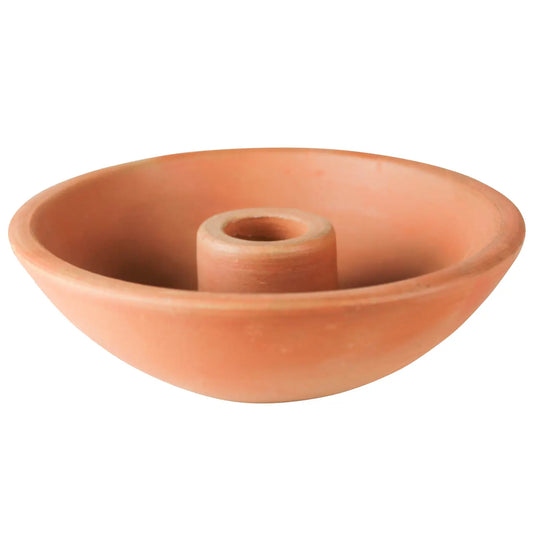 Terra Cotta Candlestick Holder