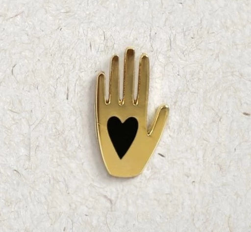 Heart Hand Pin
