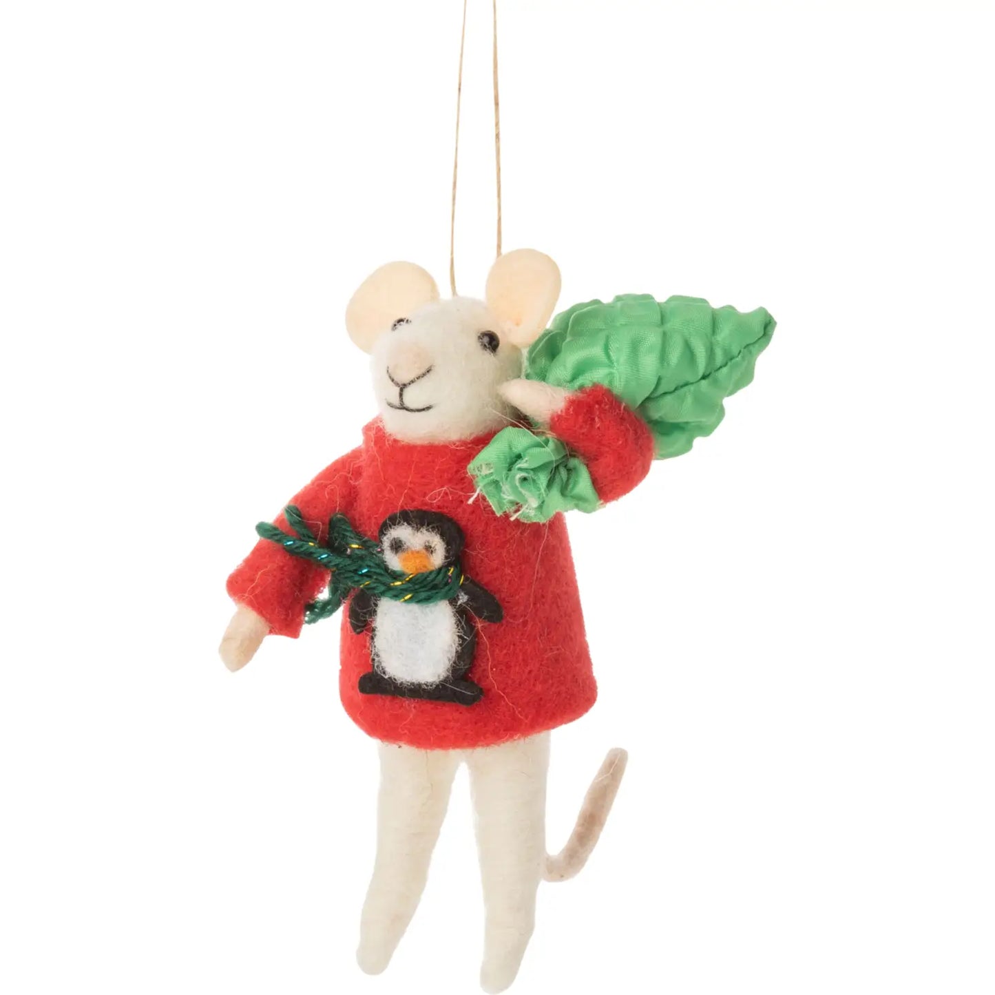 Felt Mouse with Sweater
