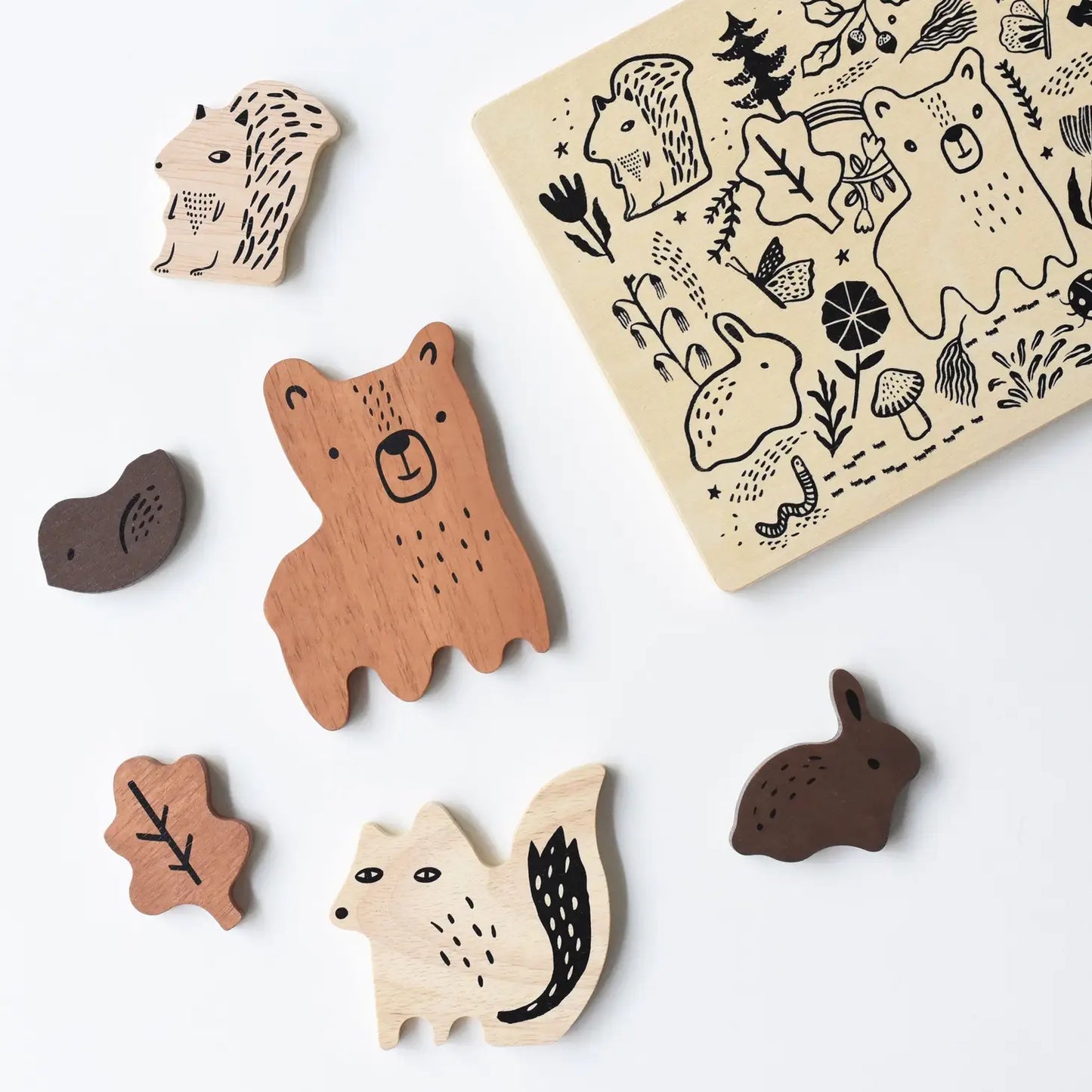 Woodland Animals Wooden Puzzle